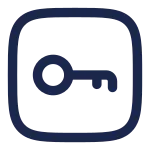 Key Minimalistic Square 3 SVG Icon